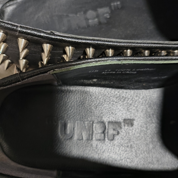 UNIF Hellraiser Studded Leather Loafers - Picture 4 of 10